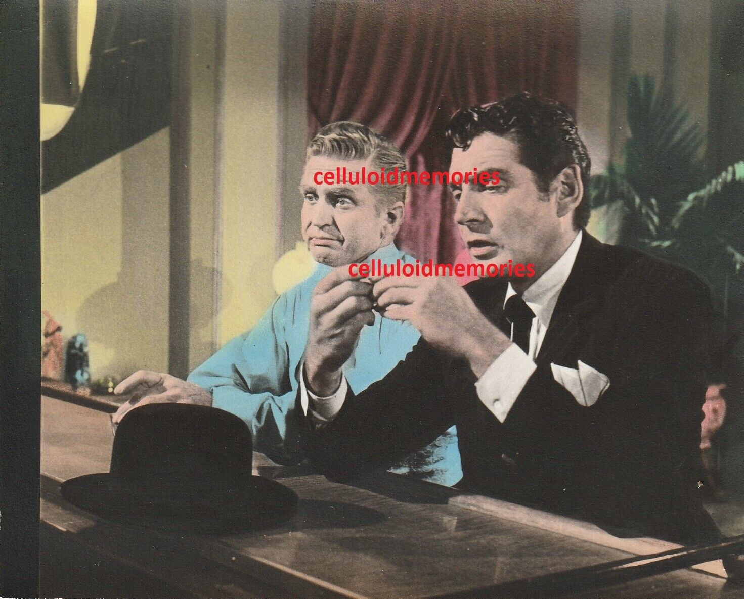 Original Nbc Bump Card Promo Photo 1958 Bat Masterson Gene Barry Dbw # 12