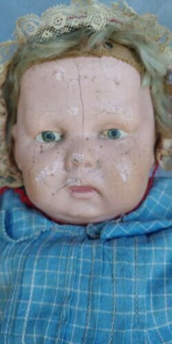 Obo Antique Schoenhut Rare Wood Doll Original Outfit No Restorations