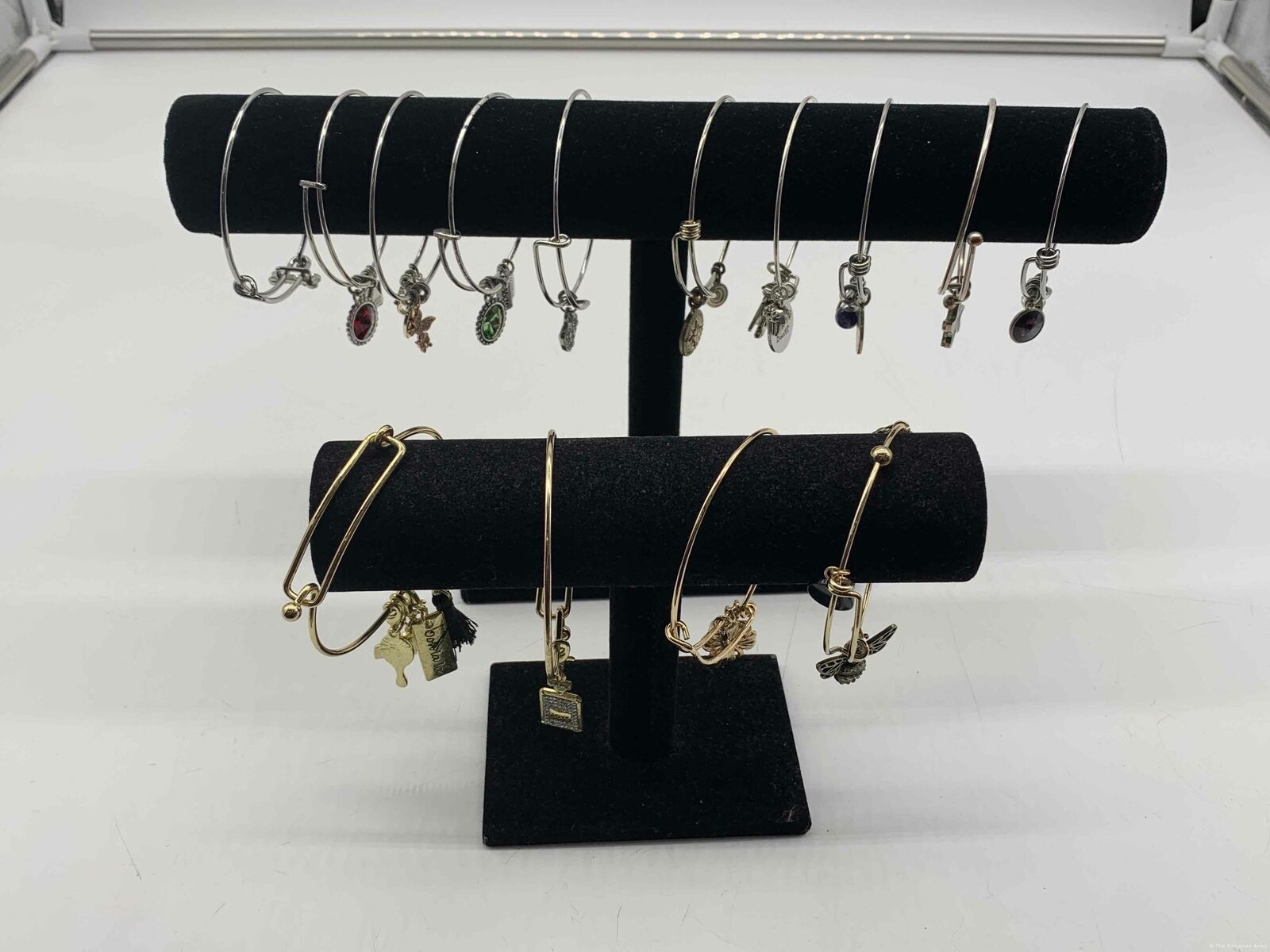 Lot Of 14 Gold & Silver Tone Unbranded Charm Bracelets